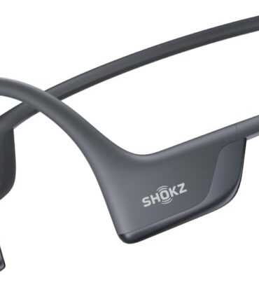 SHOKZ New OpenRun Pro 2- Bone Conduction Headphones, Open-Ear Bluetooth Wireless Sport Earphones for Running, Workouts - Sweat Resistant, Secure Comfortable Fit -Deep Bass, Smart Mic, Reflective Strip